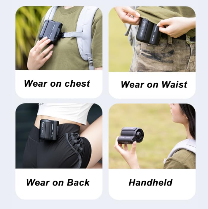 Amazon.com: XOUWIE Cool Clip Fan Under Shirt Ergonable Cool Clip